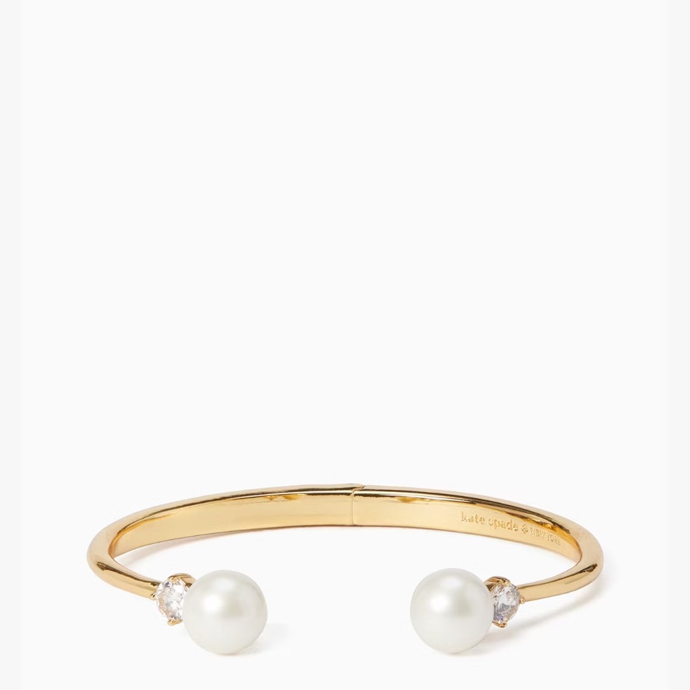 Pearls Of Wisdom Open Hinged Bangle